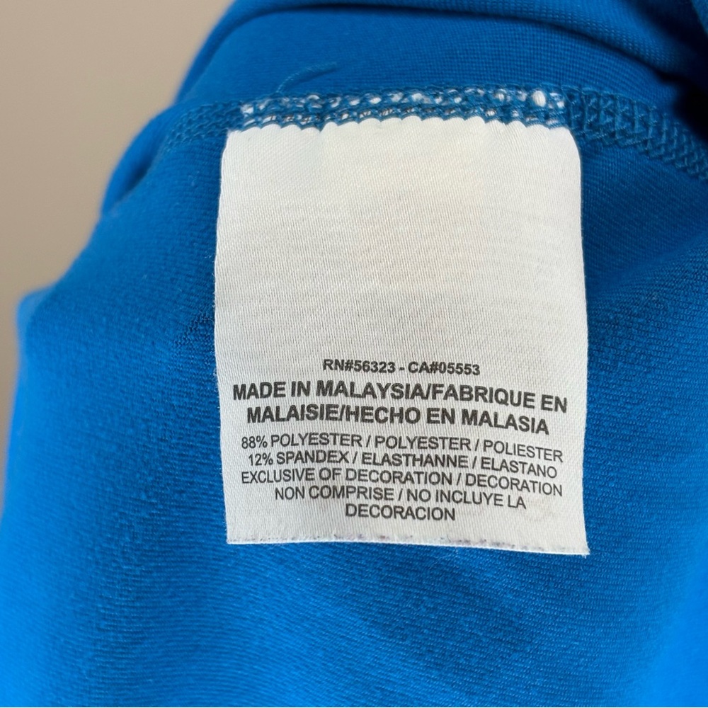 Nike Dri-Fit Quarter Zip Blue Long Sleeve Running Jacket Size XL - Picture 10 of 10